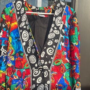 Colorful Abstract Diane Freis and Women's blazer